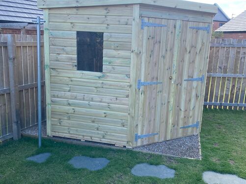 #017 8x8 Corner Shed