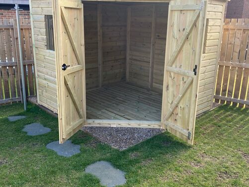 #017 8x8 Corner Shed