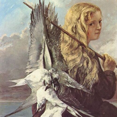 Girl with Seagulls, Trouville