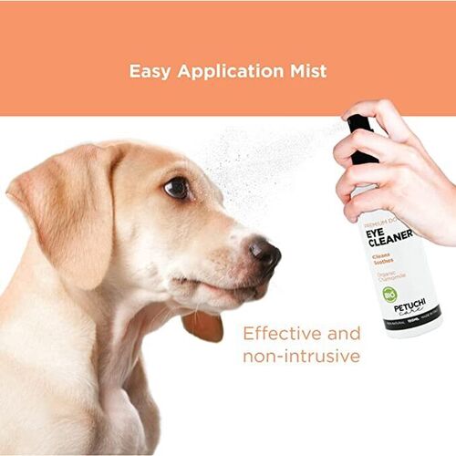 PETUCHI Eye Cleaner for Dogs Eye Drops in Soft and 100% Natural Spray 150ml