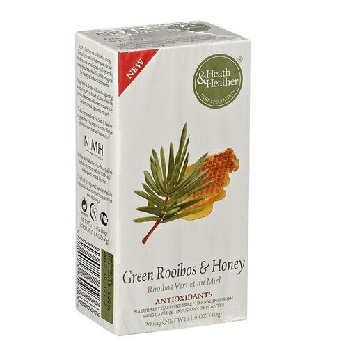 Heath & Heather Decaffeinated Green or Green Rooibos & Honey 20 bags
