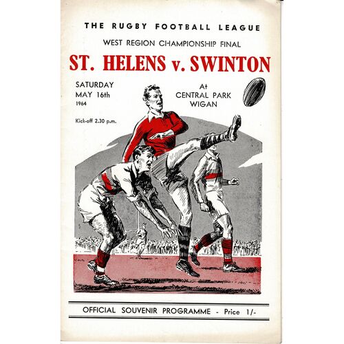 Western Championship Final Rugby League Programmes