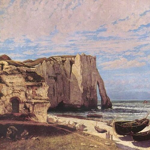 The Cliff at Étretat after the Storm