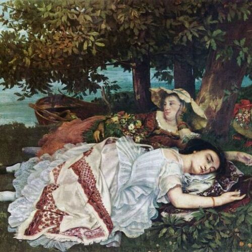 Young Ladies by the River Seine