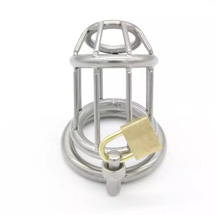 Nessus Play bird cage cock cage with locking ring and padlock