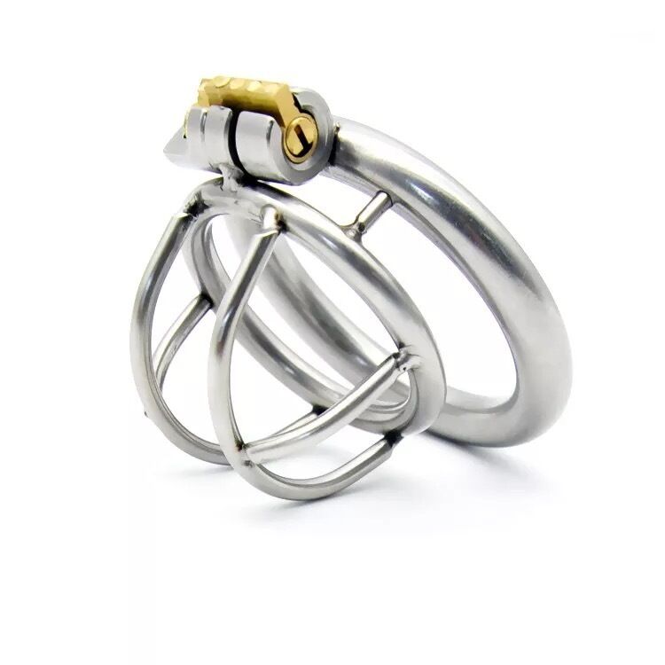 Nessus Play breathable small ribbed chastity cage with concealed lock