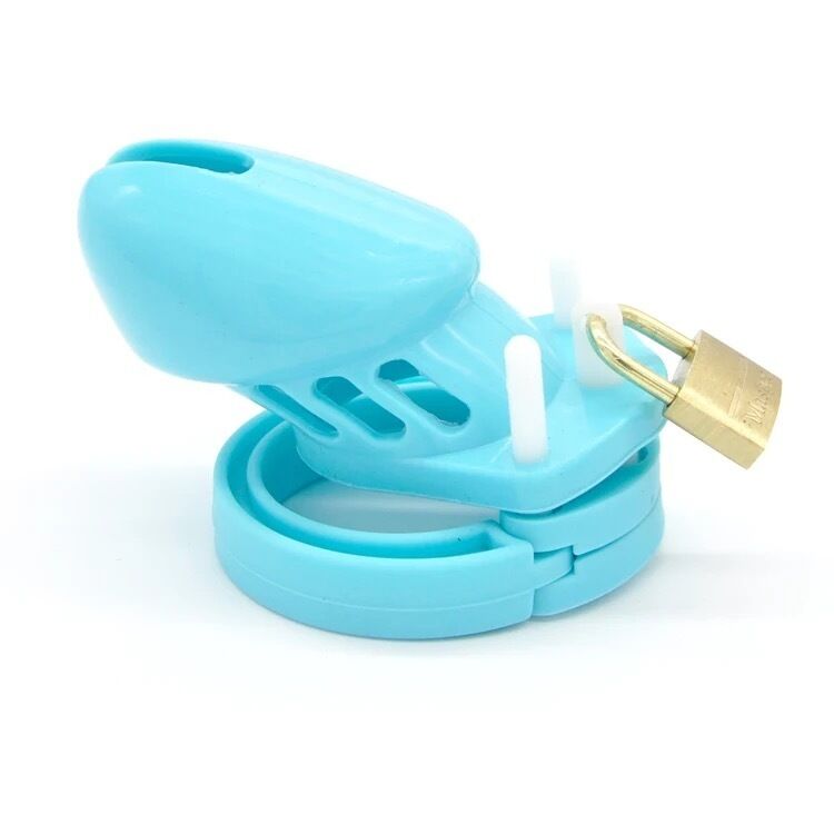 Nessus Play soft silicone chastity cage with padlock