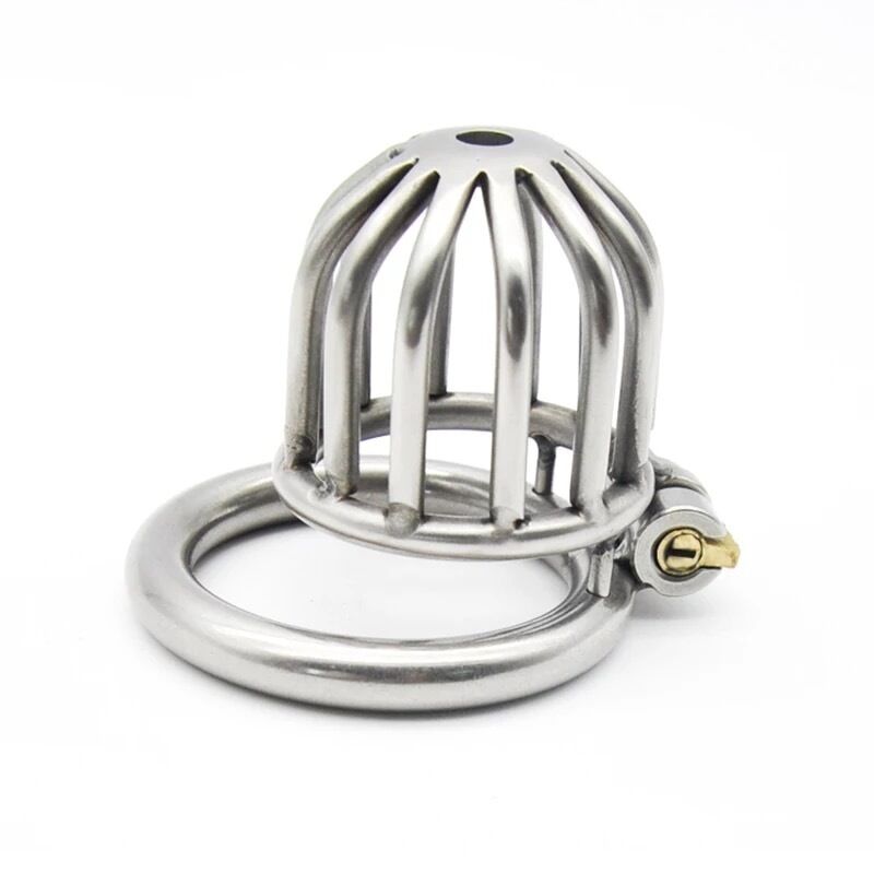 Nessus Play shortened full cage chastity device with concealed lock