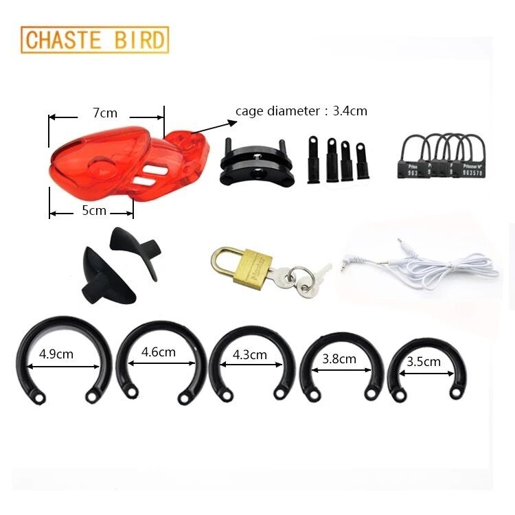 Nessus Play smaller electro e-stim cage with e-stim  box