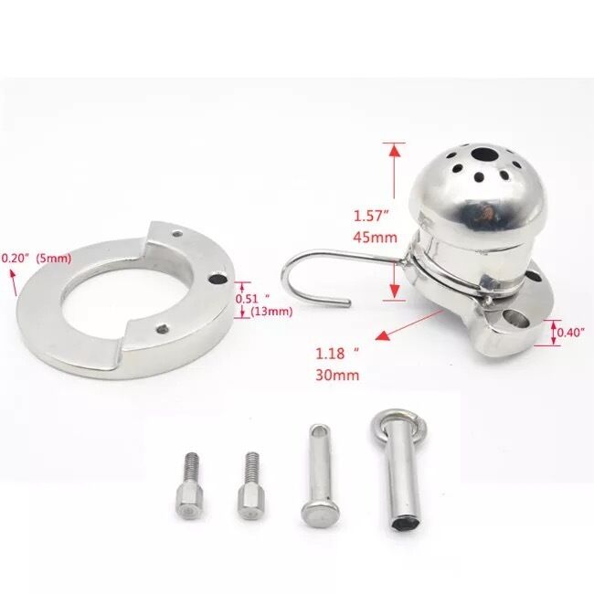 Nessus Play extra security lock up chastity cage with padlock