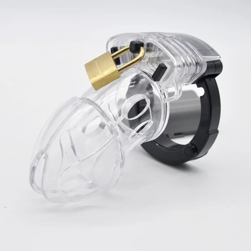 Nessus Play lightweight plastic adjustable chastity cage with padlock