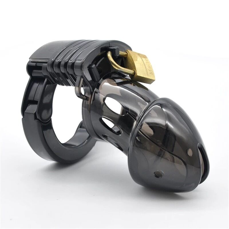Nessus Play lightweight plastic adjustable chastity cage with padlock