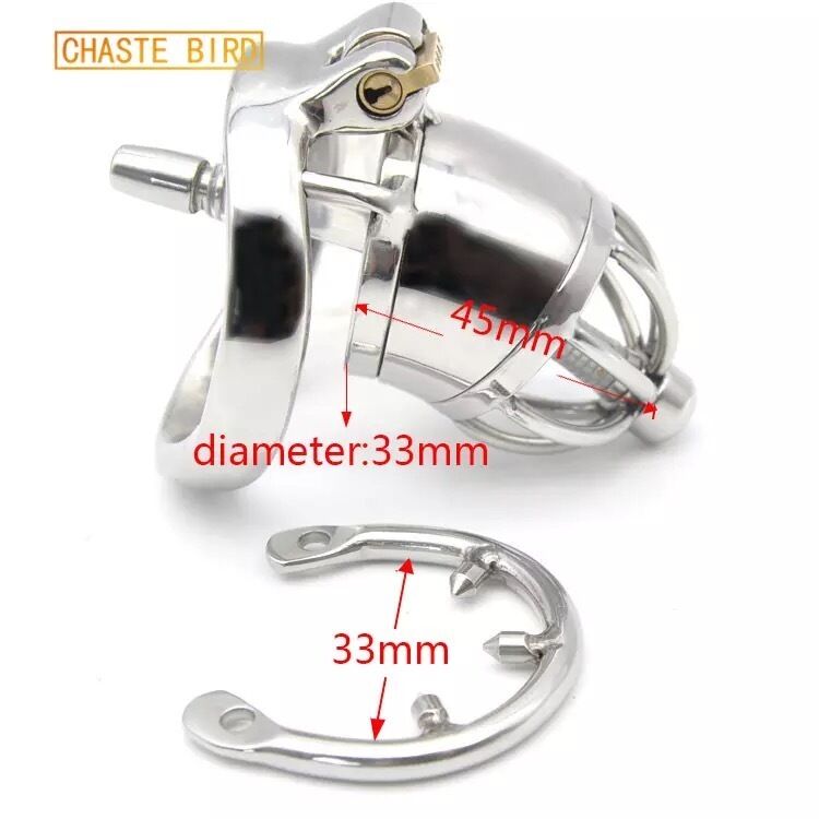 Nessus Play chastity cage with detachable catheter tube and anti off barbed ring