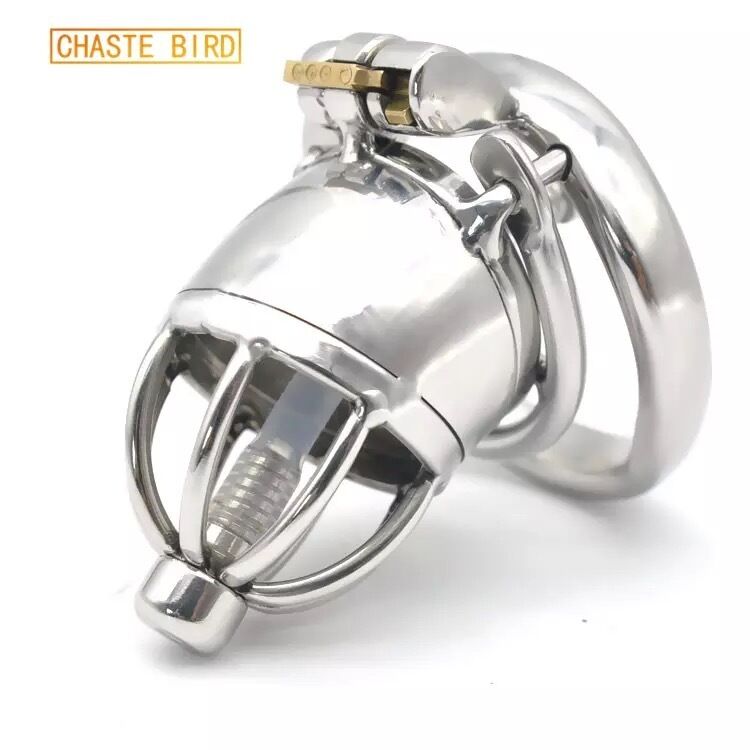 Nessus Play chastity cage with detachable catheter tube and anti off barbed ring