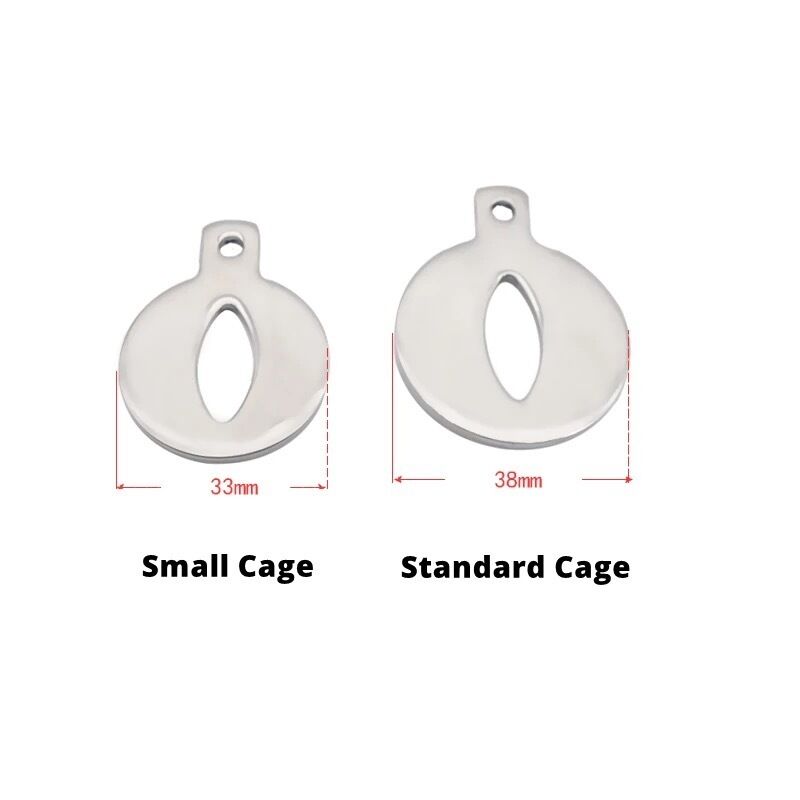 Nessus Play extreme small chastity cage with enlarged urethral hole
