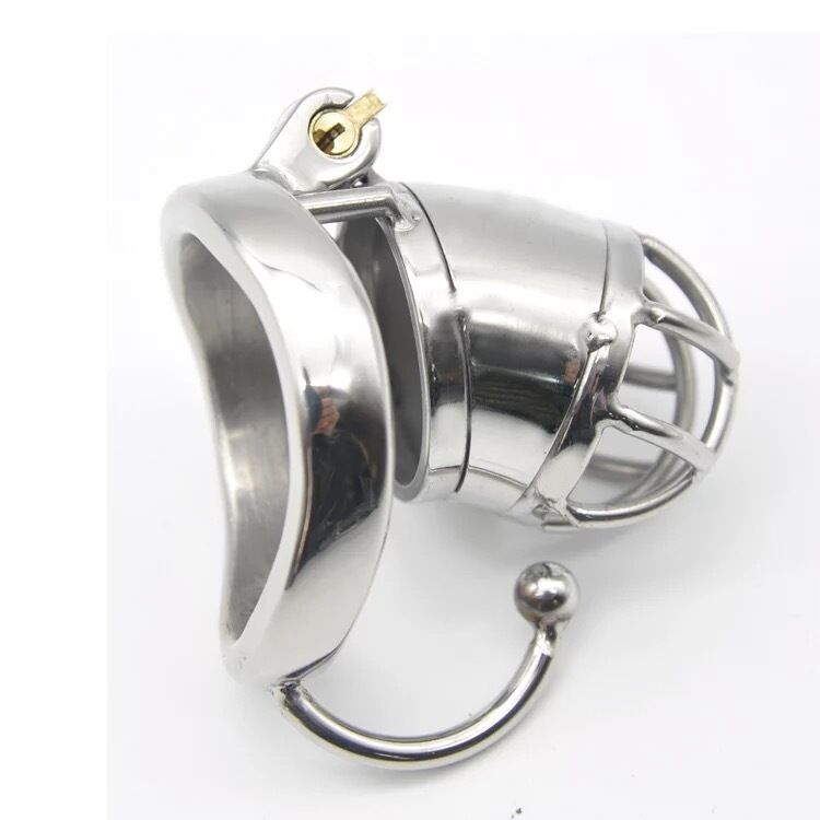 Nessus Play small chastity cage with arc ring bondage lock up