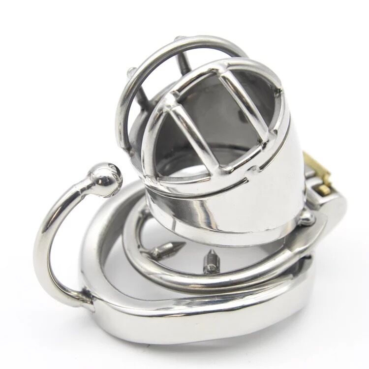 Nessus Play small chastity cage with arc ring bondage lock up