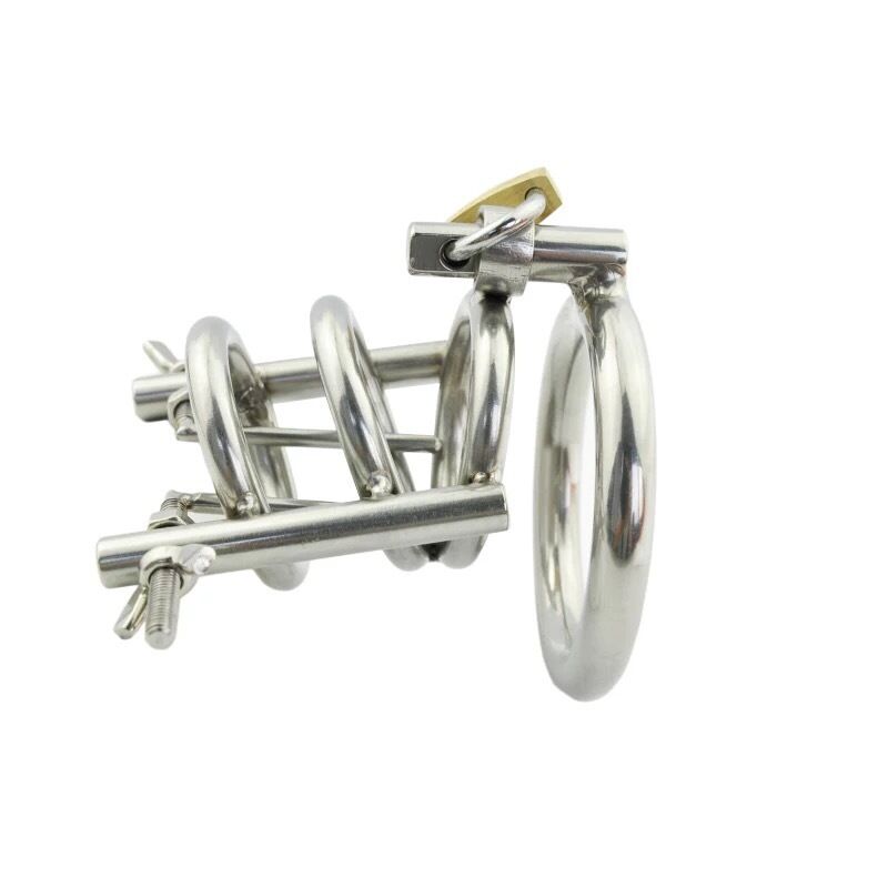 Nessus Play urethral spreader dilator with cock rings bondage play