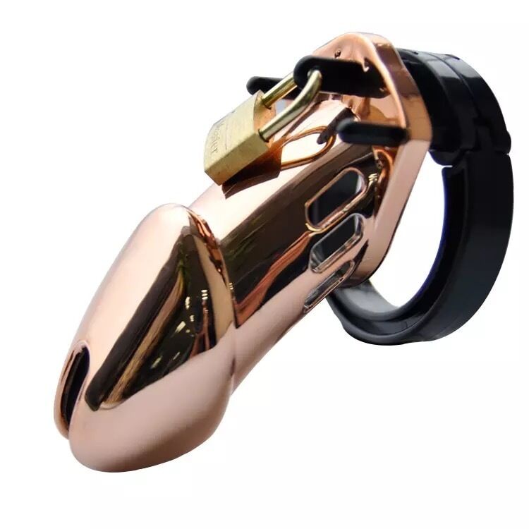 Nessus Play designer rose gold edition chastity cage luxury bondage
