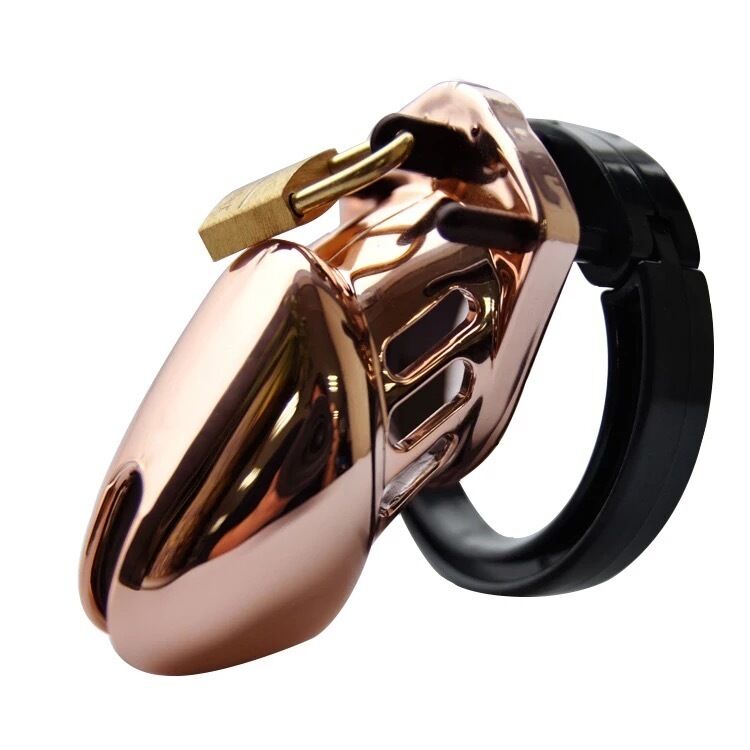 Nessus Play designer rose gold edition chastity cage luxury bondage
