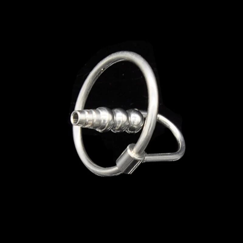 Nessus Play ribbed bubble plug sounding with gland ring urethral stimulation