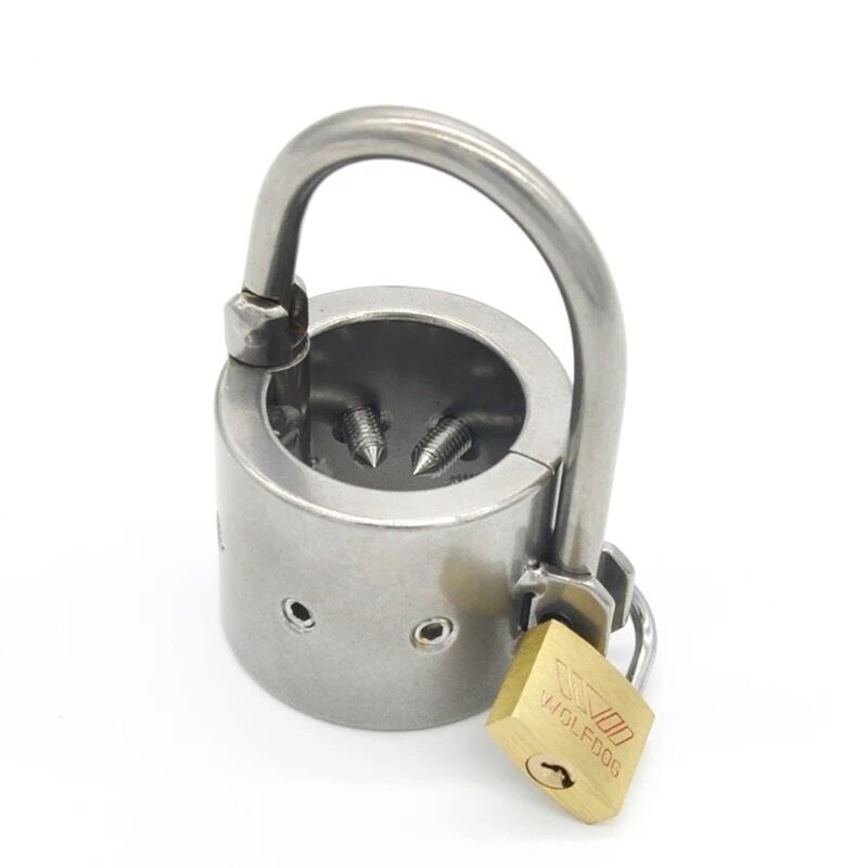 Nessus Play stainless steel cock ring pendant scrotum weight