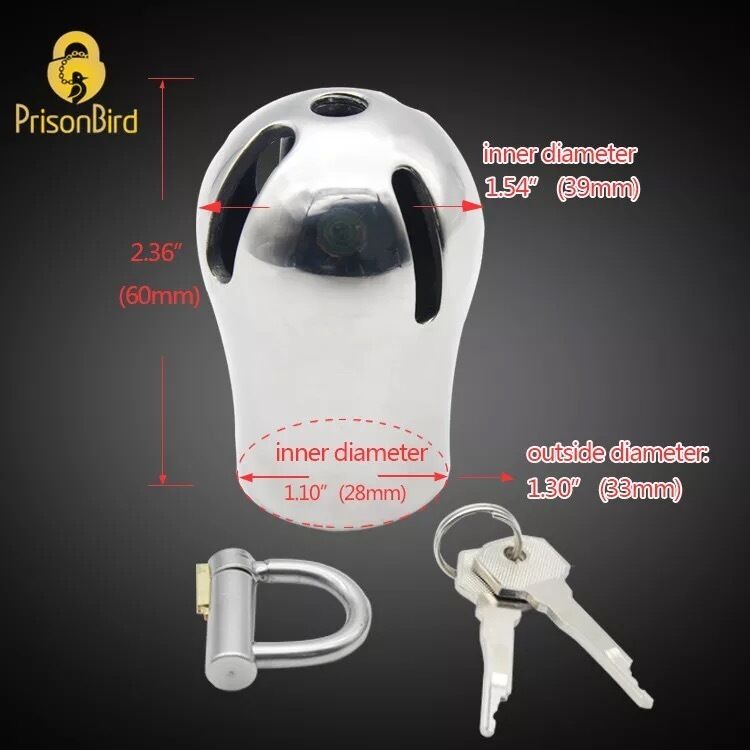Nessus Play complete control cage with prince Albert piercing padlock