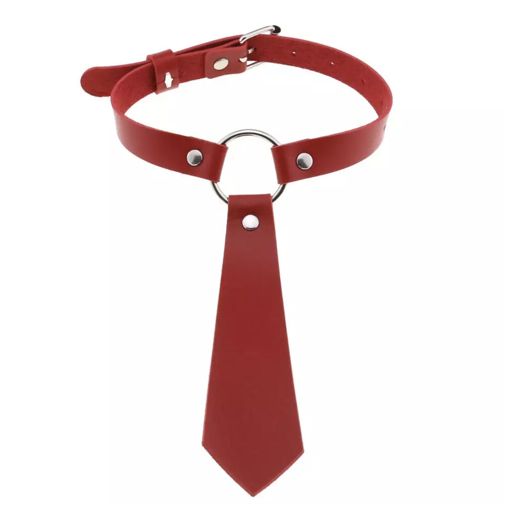 Nessus Play sexy choker with tie dress up bondage cosplay school girl kink