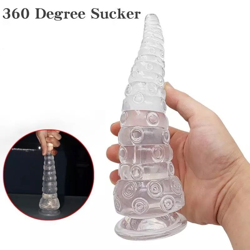 Nessus Play anal plug dildo octopus sucker butt plug ribbed sensation three sizes