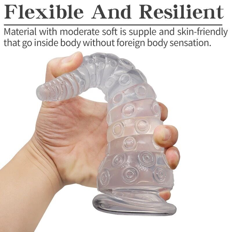 Nessus Play anal plug dildo octopus sucker butt plug ribbed sensation three sizes