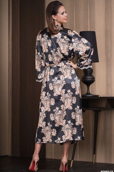 Golden Flowers 3309 Long Dressing Gown