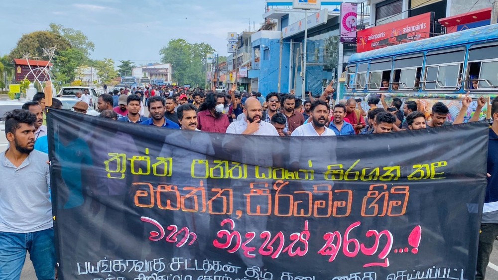 எங்களது தமிழ் உறவுகள் கைதுசெய்யப்பட்டு 5000 நாட்களுக்கு மேலாக தடுத்துவைக்கப்பட்டுள்ளனர்