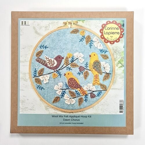 Dawn Chorus Appliqué Hoop Craft Kit by Corinne Lapierre