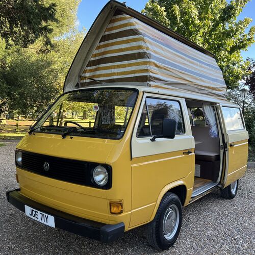 1982 VW Caravelle T25 Camper Van 4 Berth Yellow/Cream 2.0 Petrol