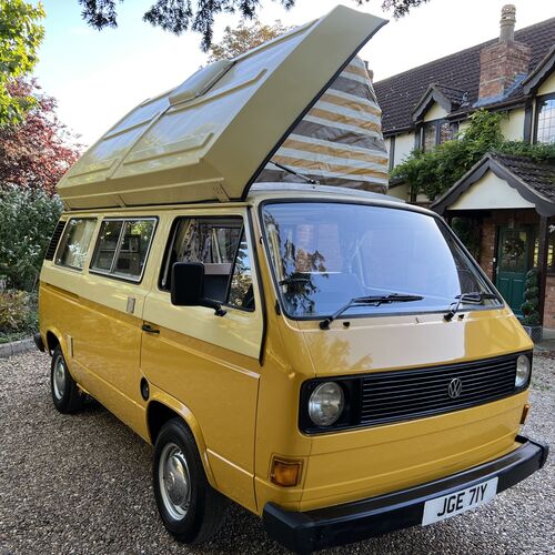 1982 VW Caravelle T25 Camper Van 4 Berth Yellow/Cream 2.0 Petrol