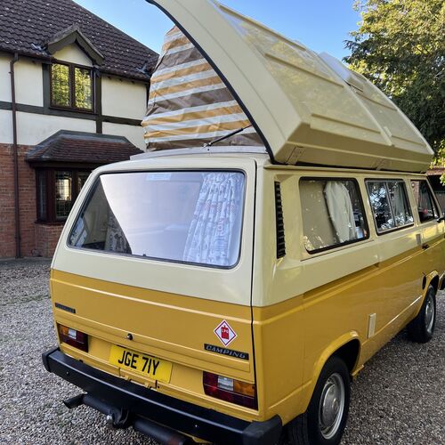 1982 VW Caravelle T25 Camper Van 4 Berth Yellow/Cream 2.0 Petrol
