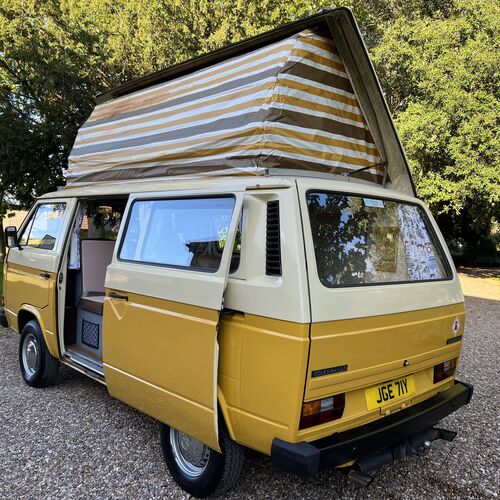 1982 VW Caravelle T25 Camper Van 4 Berth Yellow/Cream 2.0 Petrol