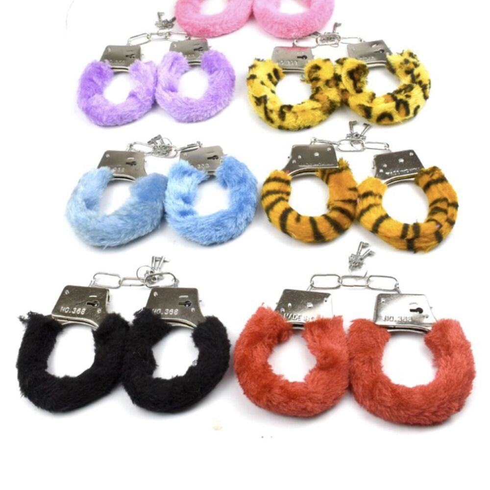 Nessus Play fluffy handcuff fun bondage toys with choice of colours