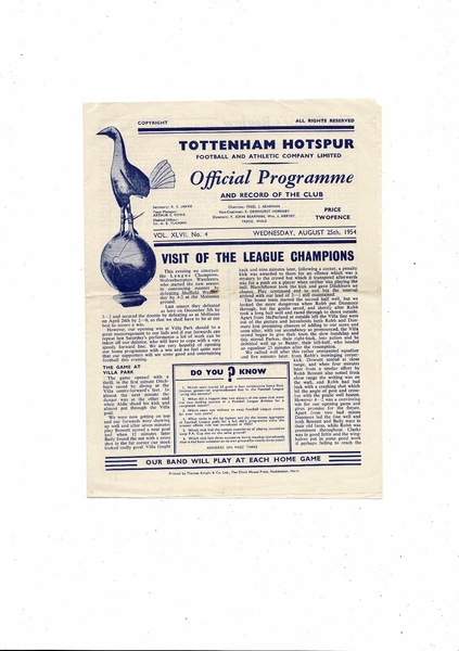 More Football Programmes listed today