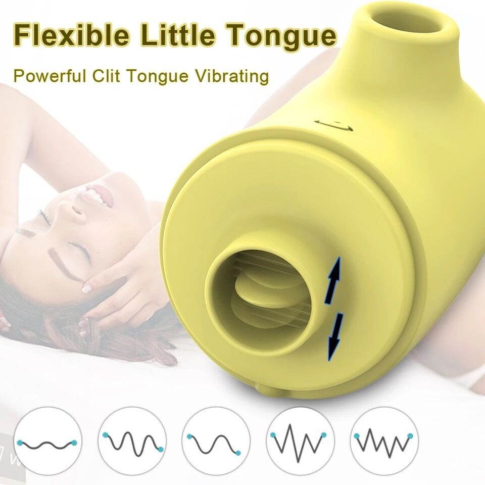 Nessus Play clitoris sucker and tongue stimulator toy for double pleasure