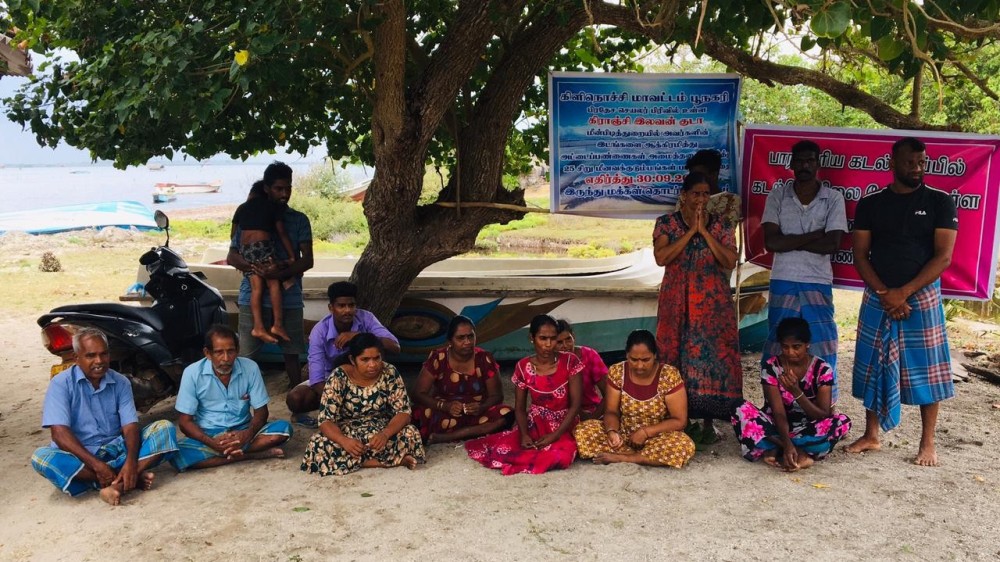 கிராஞ்சியில் அட்டைப் பண்ணைக்கு எதிராக 14வது நாளாக தொடர் போராட்டம்