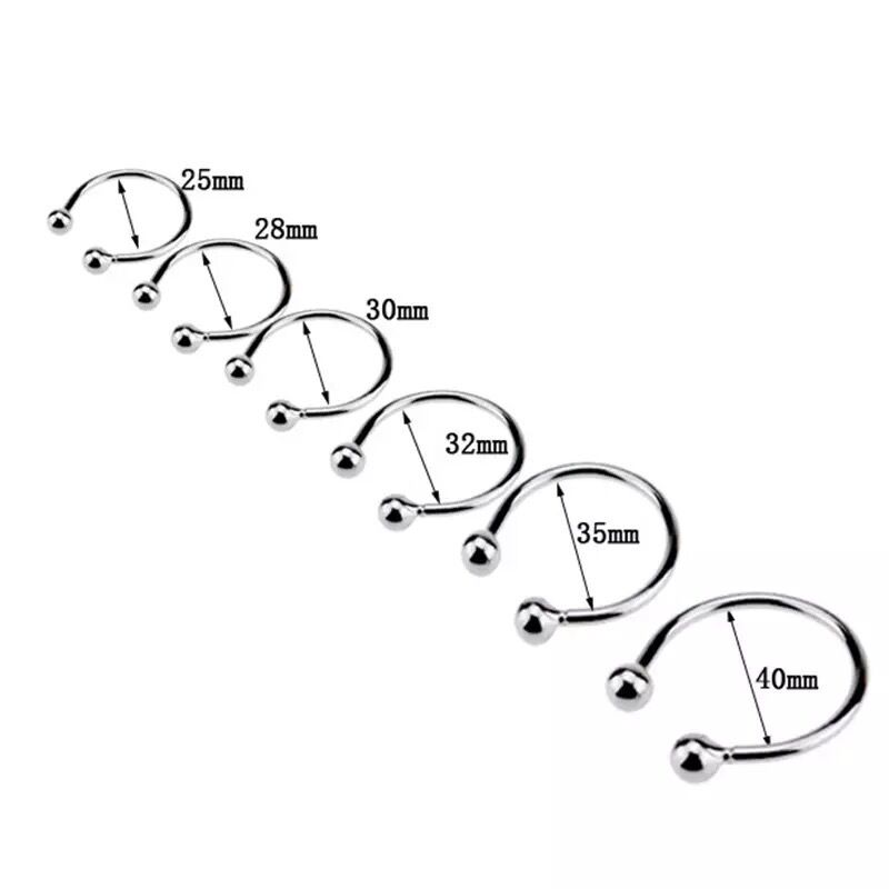 Nessus Piercing stainless steel gland cock ring