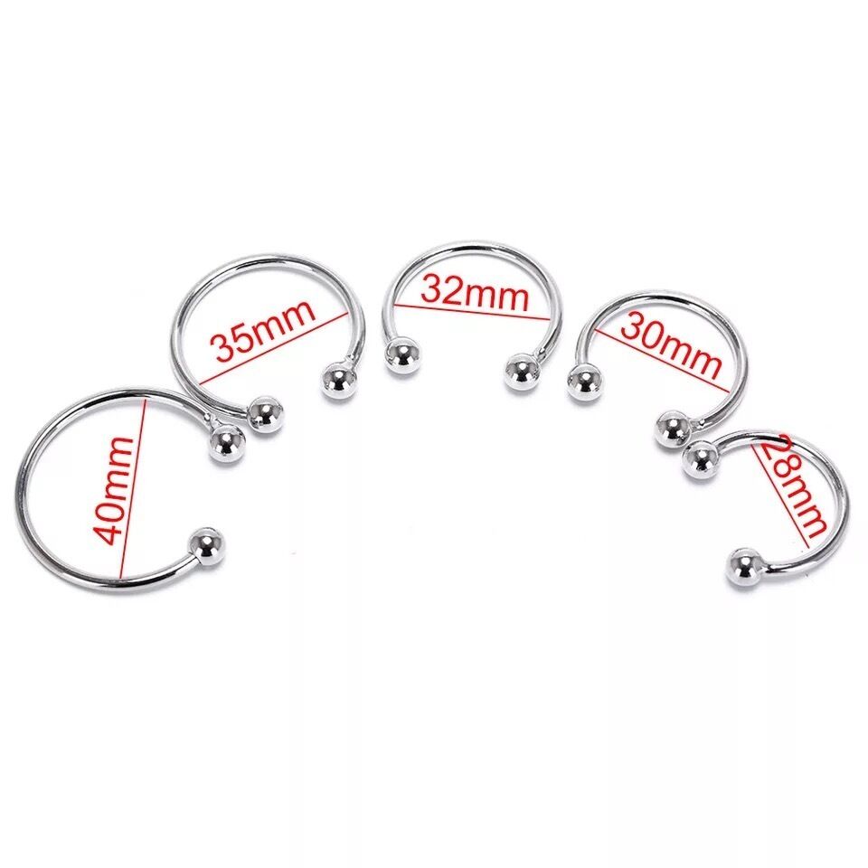 Nessus Piercing stainless steel gland cock ring