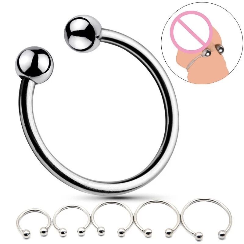 Nessus Piercing stainless steel gland cock ring