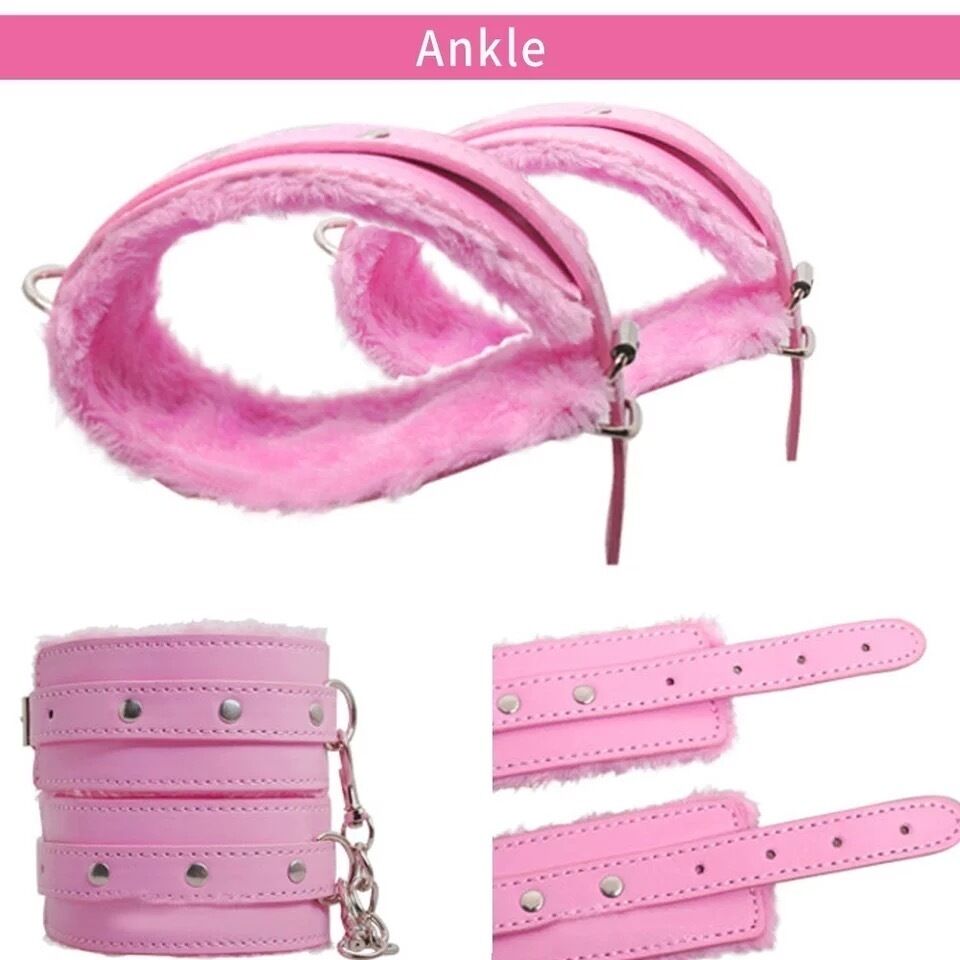 Nessus Play 7 piece bondage play set whip collar blindfold rope flogger