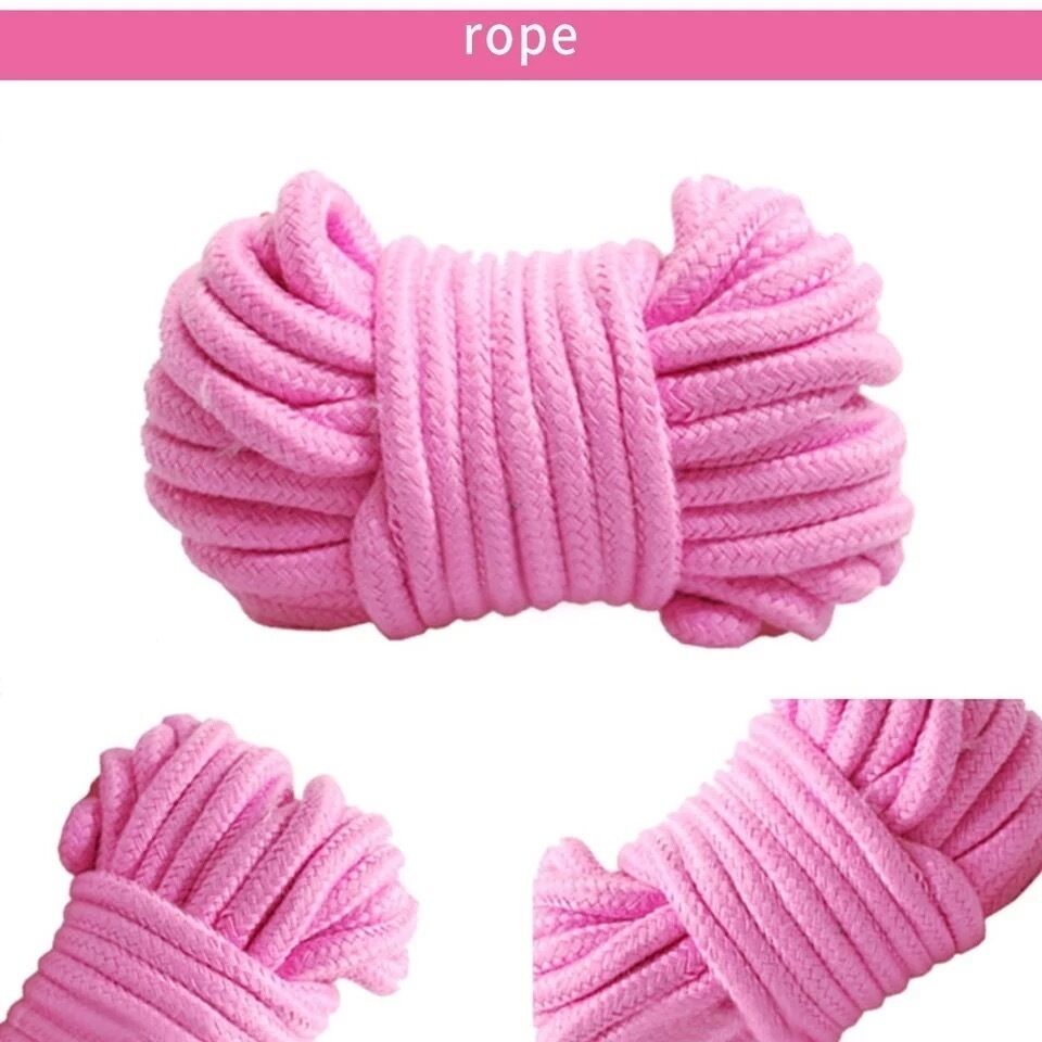 Nessus Play 7 piece bondage play set whip collar blindfold rope flogger