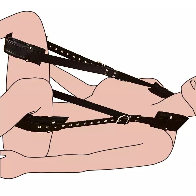 Nessus Play leg restraint bondage neck and thigh cuffs for couples play