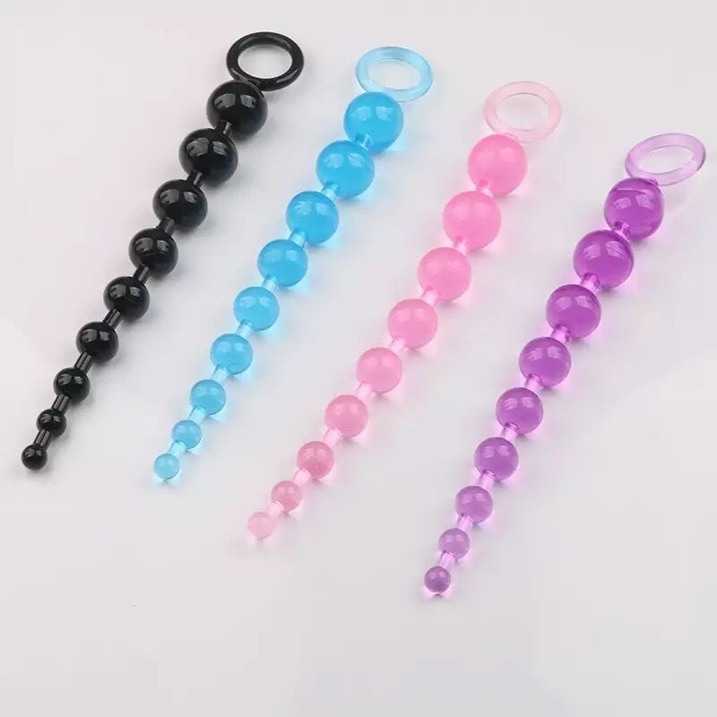 Nessus Play purple silicone anal beads multi sized 10 ball