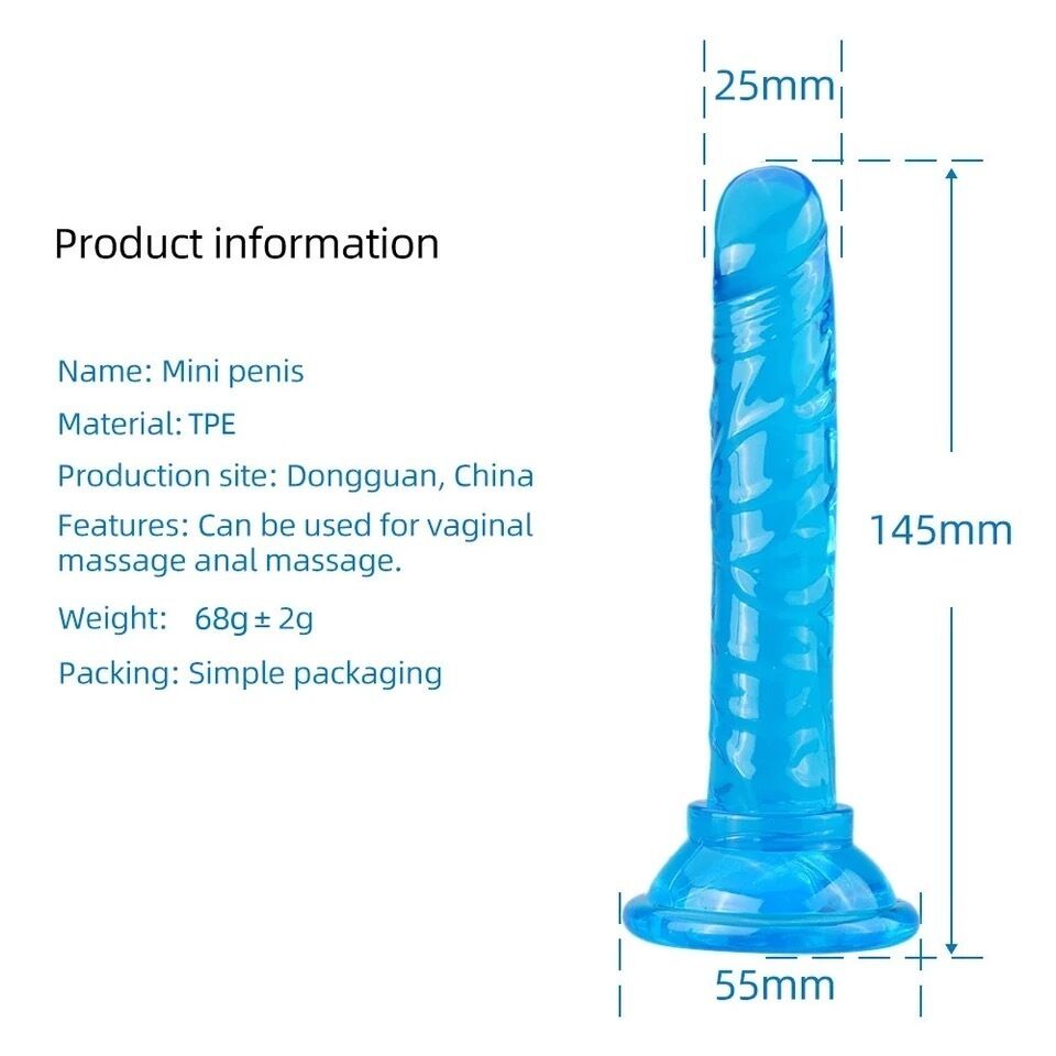 Nessus Play small suction cup dildo realistic head design