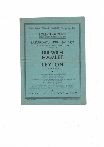 More Football Programmes listed today